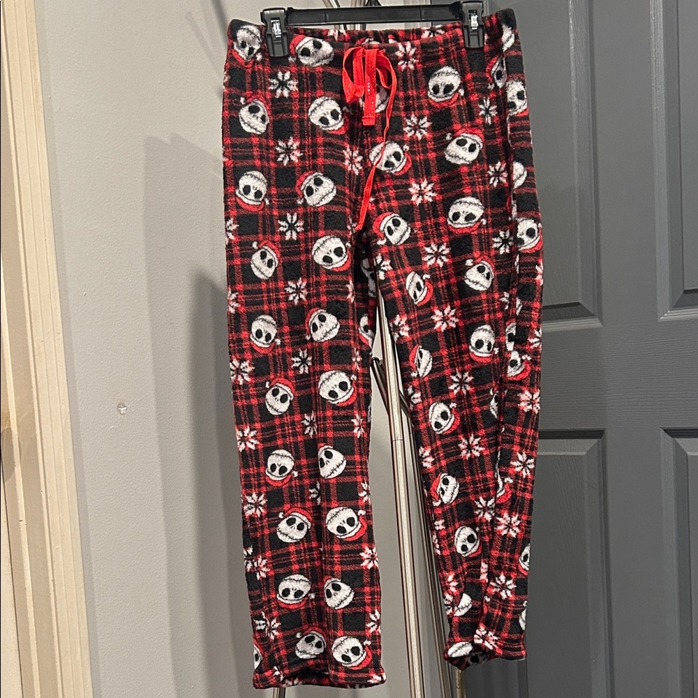 Disney Nightmare Before Christmas Pajama Bottoms - Red and Black.